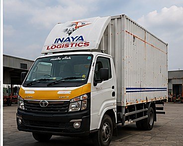 Tata box truck at the warehouse